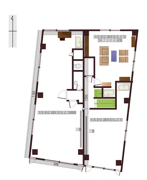 高円寺 K'sスタジオ 新館 - フロアマップ