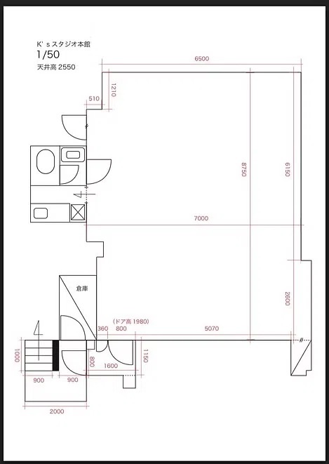 高円寺 K'sスタジオ 本館 - フロアマップ